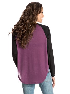roxy, Naminori Call Of Hawaii Raglan - Tee-Shirt à manches longues, ITALIAN PLUM (psg0) Naminori Call Of Hawaii Raglan - Long Sleeve T-Shirt ERJZT03580