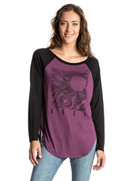 roxy, Naminori Call Of Hawaii Raglan - Tee-Shirt à manches longues, ITALIAN PLUM (psg0) Naminori Call Of Hawaii Raglan - Long Sleeve T-Shirt ERJZT03580