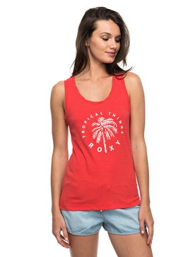 roxy, Billy Twist Tropical Things - Tee-shirt sans manches, HIBISCUS (rmz0) Billy Twist Tropical Things - Sleeveless T-Shirt ERJZT03803