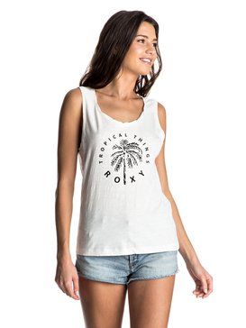 roxy, Billy Twist Tropical Things - Tee-shirt sans manches, MARSHMELLOW (wbt0) Billy Twist Tropical Things - Sleeveless T-Shirt ERJZT03803