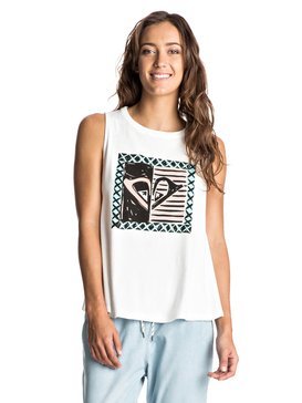 roxy, Aztec Rider New Generation - Tee-shirt sans manches, MARSHMELLOW (wbt0) Aztec Rider New Generation - Sleeveless T-Shirt ERJZT03807
