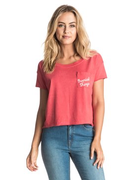 roxy, Baby Tacos Tropical Things - Tee-Shirt court, HIBISCUS (rmz0) Baby Tacos Tropical Things - Cropped T-Shirt ERJZT03821