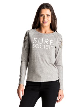 roxy, Freedom Session - Tee-Shirt à manches longues, HERITAGE HEATHER (sgrh) Freedom Session - Long Sleeve T-shirt ERJZT03996
