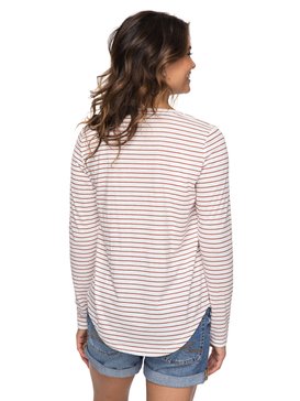 roxy, Just Simple Stripe - Camiseta de Manga Larga, TANDOORI SPICE JUST SIMPLE STR (npq3) Just Simple Stripe - Long Sleeve T-Shirt ERJZT04014