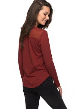 roxy, Air Potato Jungly Triangle - T Shirt à manches longues, SYRAH (rra0) Air Potato Jungly Triangle - Long Sleeve T-Shirt ERJZT04047