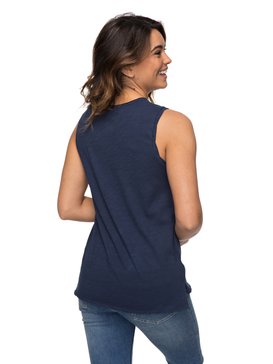 roxy, Time For An Other Year - Camiseta sin Mangas, DRESS BLUES (btk0) Time For An Other Year - Sleeveless T-Shirt ERJZT04184