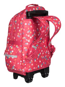 roxy, Free Spirit - Sac à dos pour l'École à roulettes, AX CONFETTI DOTS COMBO PARADIS (mlr6) Free Spirit - Wheeled School Backpack ERLBP03017
