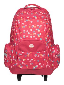 roxy, Free Spirit - Sac à dos pour l'École à roulettes, AX CONFETTI DOTS COMBO PARADIS (mlr6) Free Spirit - Wheeled School Backpack ERLBP03017