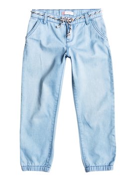 roxy, Folk Field - Pantalon de jogging en denim, LIGHT BLUE (bffw) Folk Field - Denim Joggers ERLDP03017