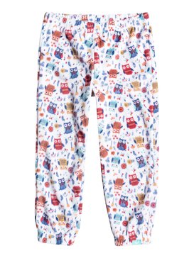 roxy, Cascade - Pantalon de jogging en polaire, LITTLE OWL_BRIGHT WHITE (wbb5) Cascade - Polar Fleece Joggers ERLFB03024