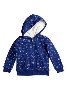roxy, Narua - Sweat à capuche zippé, LITTLE FOREST COMBO BLUE PRINT (bsq6) Narua - Zip-Up Hoodie ERLFT03090