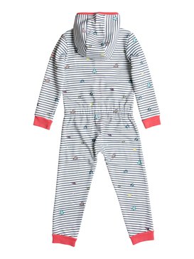 roxy, Cosy Up - Combinaison à capuche, BRIGHT WHITE_LITTLE MISS STRIP (wbb8) Cosy Up - Hooded One Piece ERLFT03110