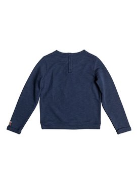 roxy, It Feels Good - Sweatshirt col rond, DRESS BLUES (btk0) It Feels Good - Little Miss Sweatshirt ERLFT03113