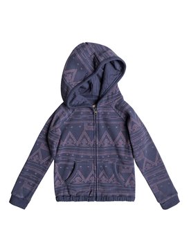 roxy, Girls 2-6 Make Me Swim Zip-Up Hoodie, AZTEC GEO COMBO NIGHTSHADOW (bpt6) MAKE ME SWIM ERLFT03122