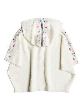 roxy, Moonlight Waves - Veste poncho à capuche, MARSHMALLOW (wbt0) Moonlight Waves - Hooded Poncho Jacket ERLFT03129