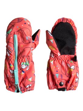 roxy, Snow's Up - Snowboard- / Ski-Fäustlinge, NEON GRAPEFRUIT_FOXES (nkn9) Snow's Up - Snowboard/Ski Mittens ERLHN03003
