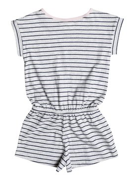 roxy, Girls 2-6 Spark Of Joy Short Sleeve Romper, METRO HEATHER WAVY STRIPE (ten3) SPARK OF JOY ERLKD03032