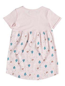 roxy, Girls 2-6 Thunder Cat Short Sleeve Dress, ROSE QUARTZ PERU TRAVEL (mcs6) THUNDER CAT ERLKD03033