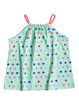 roxy, Bording For Nowhere - Top sans manches, BEACH GLASS TOUDOU DOTS (gcz6) Bording For Nowhere - Vest Top ERLKT03030