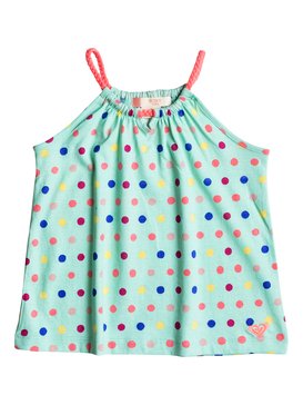 roxy, Bording For Nowhere - Top sans manches, BEACH GLASS TOUDOU DOTS (gcz6) Bording For Nowhere - Vest Top ERLKT03030
