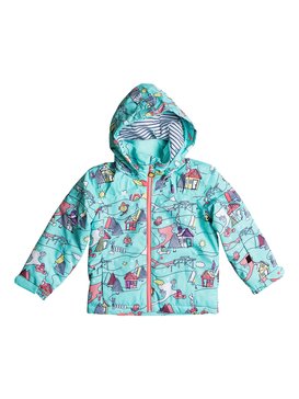 roxy, Mini Jetty Little Miss - Veste de snow, ARUBA BLUE_LITTLE MISS ALPINE (bfk8) Mini Jetty Little Miss - Snow Jacket ERLTJ03007