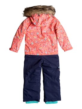 roxy, Paradise - Combinaison intégrale de snow, NEON GRAPEFRUIT_FOXES (nkn9) Paradise - Snow Suit ERLTS03002