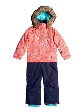 roxy, Paradise - Combinaison intégrale de snow, NEON GRAPEFRUIT_FOXES (nkn9) Paradise - Snow Suit ERLTS03002