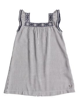 roxy, Girls 2-6 Tropics Culture Cap Sleeve Dress, MARSHMALLOW THIN STRIPE (xkkw) TROPIC'S CULTURE PRINTED ERLWD03031
