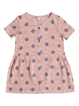 roxy, Girls 2-6 All You Need Is Sun Short Sleeve Dress, MELLOW ROSE LITTLE DESERT (mgd7) ALL YOU NEED IS SUN ERLWD03032