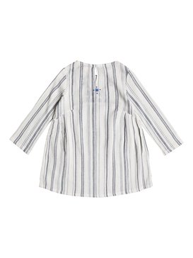 roxy, Girls 2-6 Moon Magic And You Long Sleeve Dress, MARSHMALLOW TRANSAT STRIPE (wbt2) MOON MAGIC AND YOU ERLWD03035