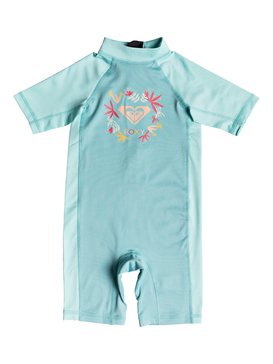 roxy, Soul Mermaids - Lycra une pièce manches courtes UPF 50, AQUARELLE (bzh0) Soul Mermaids - Short Sleeve One-Piece UPF 50 Rashguard ERLWR03073