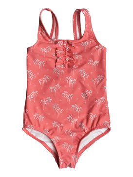 roxy, Palmy Tiny - Maillot de bain une pièce, SUGAR CORAL PALM TINY (mjj6) Palmy Tiny - One-Piece Swimsuit ERLX103012