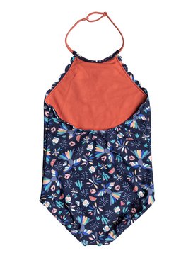 roxy, Girls 2-6 Roxy Birdy One Piece Swimsuit, DRESS BLUE BIRD IN THE SKY (btk6) ROXY BIRDY ONE PIECE COROLLE ERLX103021