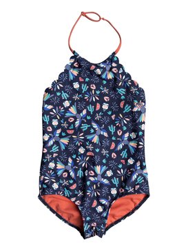 roxy, Girls 2-6 Roxy Birdy One Piece Swimsuit, DRESS BLUE BIRD IN THE SKY (btk6) ROXY BIRDY ONE PIECE COROLLE ERLX103021