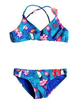 roxy, Little Tropics - Sportliches Bikini-Set, TOUCAN TANGO NEW ROYAL BLUE (pqf6) Little Tropics - Athletic Bikini Set ERLX203019