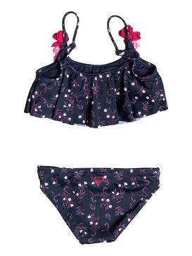 roxy, Girls 2-6 Roxy Star Boho Flutter Bikini Set, SWIM DRESS BLUES NICE ONE (btk8) ROXY STAR BOHO FLUTTER SET ERLX203035
