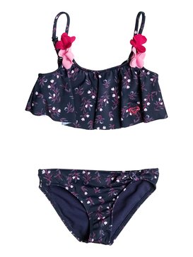 roxy, Girls 2-6 Roxy Star Boho Flutter Bikini Set, SWIM DRESS BLUES NICE ONE (btk8) ROXY STAR BOHO FLUTTER SET ERLX203035