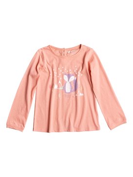 roxy, Rise To Me Hello Fox - Long Sleeve T-Shirt, PEACH AMBER (mfp0) Rise To Me Hello Fox - Long Sleeve T-Shirt ERLZT03047