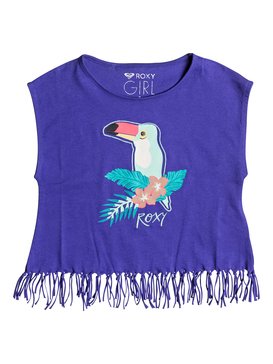 roxy, Whispers Under The Rain - Fransen-Top, ROYAL BLUE (pqf0) Whispers Under The Rain - Fringe Top ERLZT03080