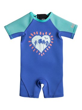 roxy, 1.5 Syncro Back Zip - Kurzarm Springsuit, SEA BLUE II (byh0) 1.5 SYNCRO TODDLER BZ SS SP FL EROW503001