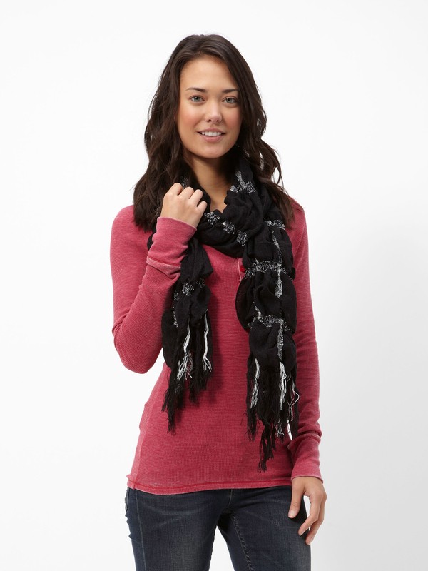 roxy, Cozy Up Scarf, BLACK/WHITE (bkw) 0 Cozy Up Scarf 456013 Roxy