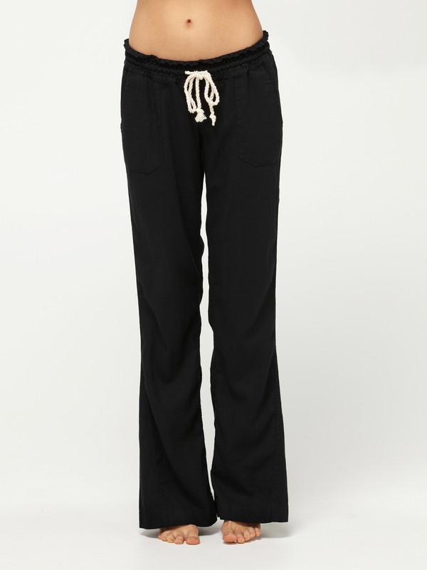 roxy, Ocean Side Pants, BLACK (blk) 0 Ocean Side Pants 473220V2 Roxy