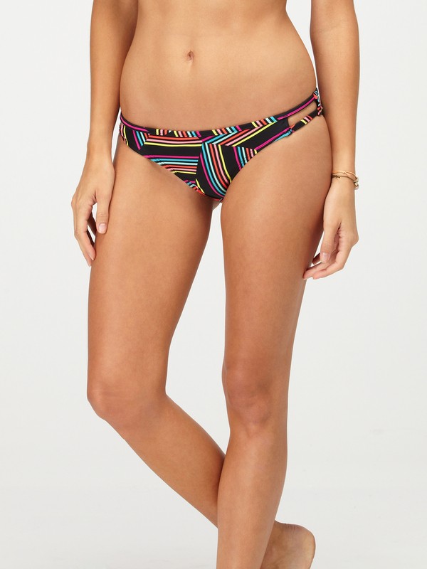 roxy, Sun Runner Double Tri Bikini Top, BLK STRIPE (blk) 0 Sun Runner Double Tri Bikini Top 623401 Roxy