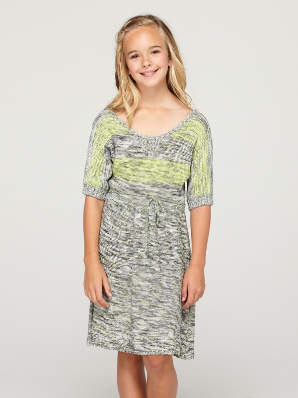 roxy, Girls 7-14 Out Late Dress, SHARP GREEN STRIPE 1 (gdt3) 0 Girls 7-14 Out Late Dress ARGKD00014 Roxy