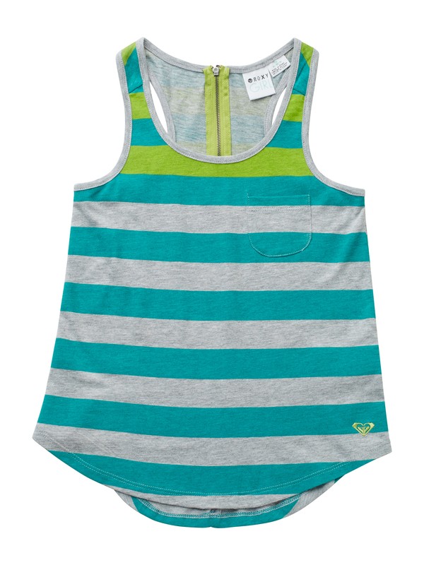 roxy, Girls 7-14 Love Is Mine Tank, SPECTRA GREEN THICK STRIPE (gnq3) 0 Girls 7-14 Love Is Mine Tank ARGKT00061 Roxy