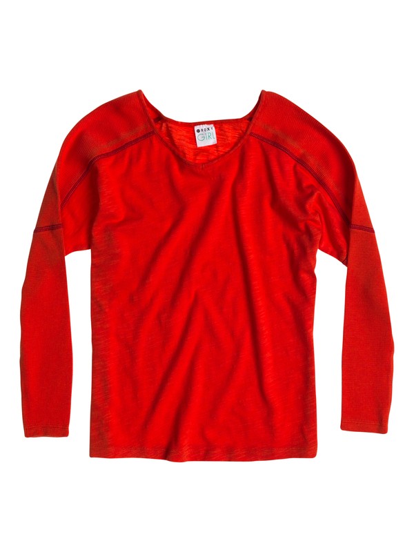 roxy, Girls 7-14 Sea Shore Top, HOT CORAL (mkz0) 0 Girls 7-14 Sea Shore Top ARGKT03017 Roxy