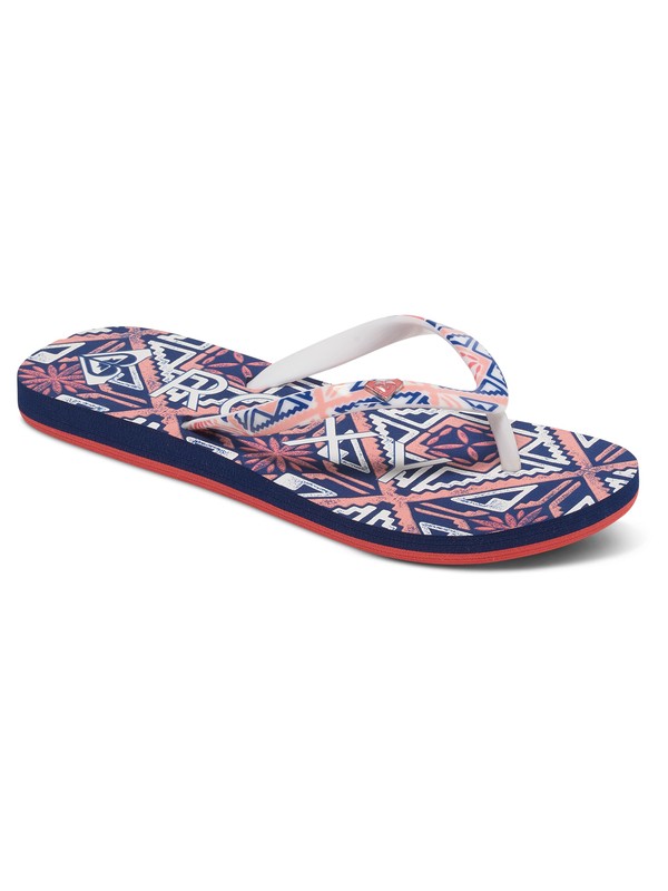 roxy, Girls 7-14 Pebbles Flip Flops, REMEDY PRINT (4pr) 0 Girls 7-14 Pebbles Flip Flops ARGL100031 Roxy