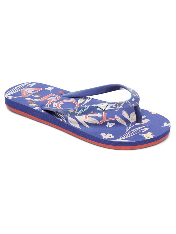roxy, Girls 7-14 Pebbles Flip Flops, BLUE ASHES (ba9) 0 Girls 7-14 Pebbles Flip Flops Blue ARGL100031 Roxy