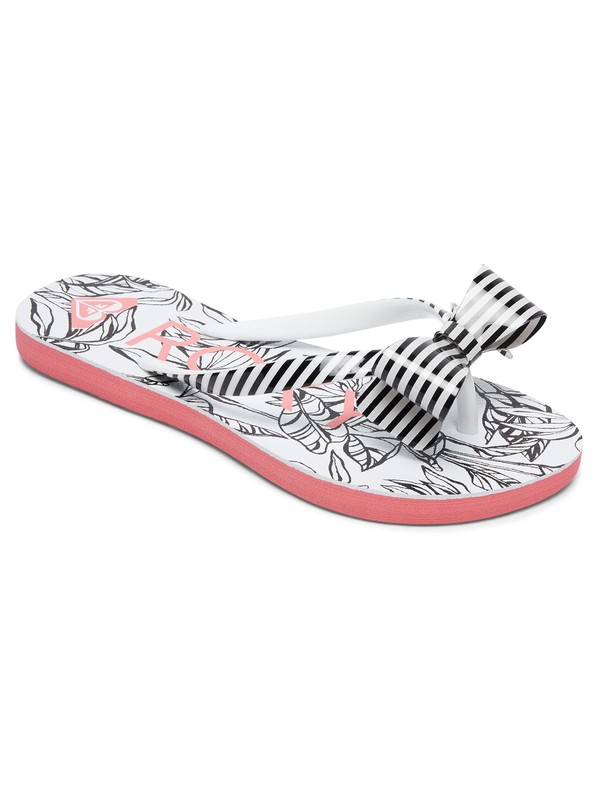 roxy, Girls 7-14 Lulu Flip Flops, BLACK/WHITE FADE (bwf) 0 Girls 7-14 Lulu Flip Flops Black ARGL100073 Roxy
