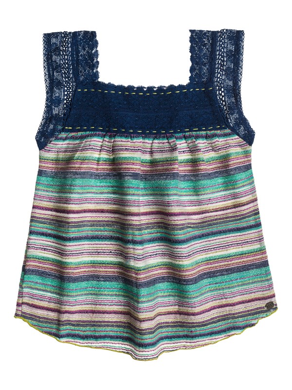 roxy, Girls 7-14 Get It Tank, SPECTRA GREEN NUB STRIPE (gnq3) 0 Girls 7-14 Get It Tank ARGWT00017 Roxy